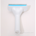 One-button hairless comb non-slip handle pet needle brush